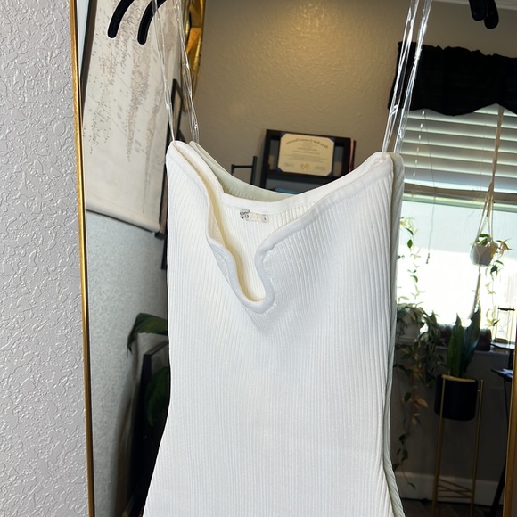 HOUSE OF CB 'Oriana' White Ribbed Knit Strapless Midi Dress NWOT - Picture 8 of 8